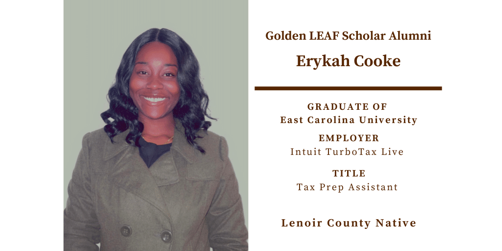 Golden LEAF Scholarship Alumni Spotlight: Erykah Cooke