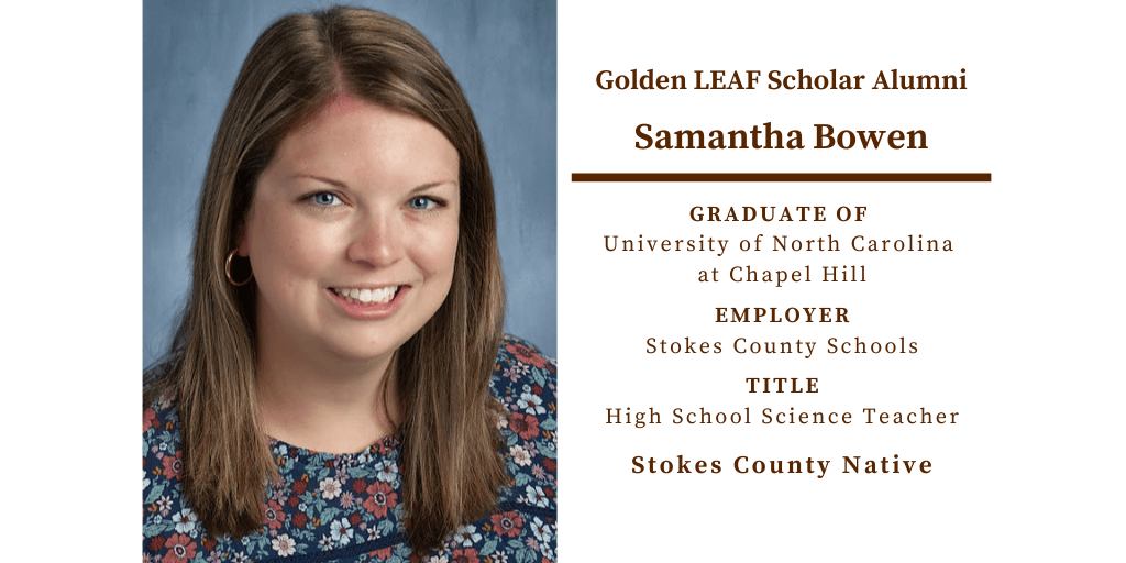 Golden LEAF Alumni Spotlight: Samantha Bowen